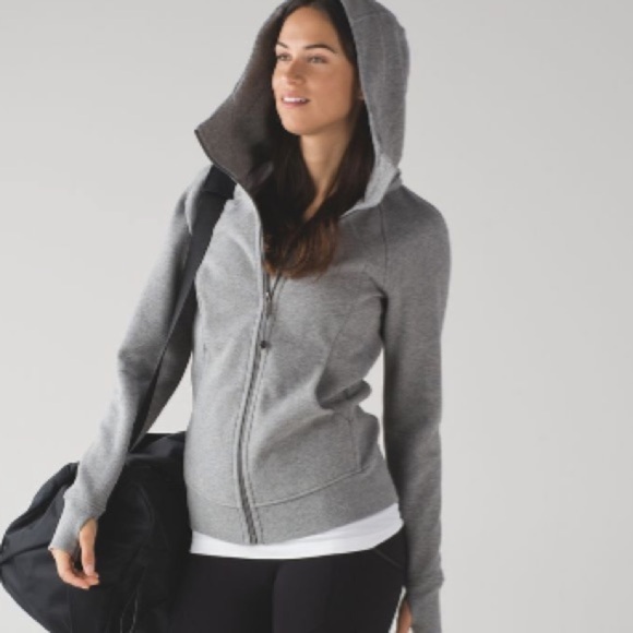 Lululemon Scuba IV Hoodie Jacket Full Zip Heavyweight Sweatshirt Grey Women’s - Picture 1 of 9